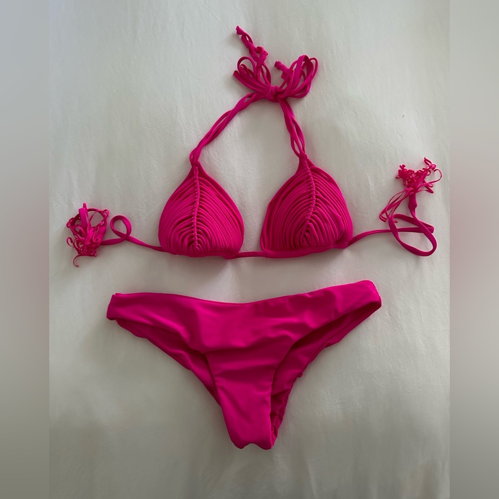 PQ hot pink bikini set
